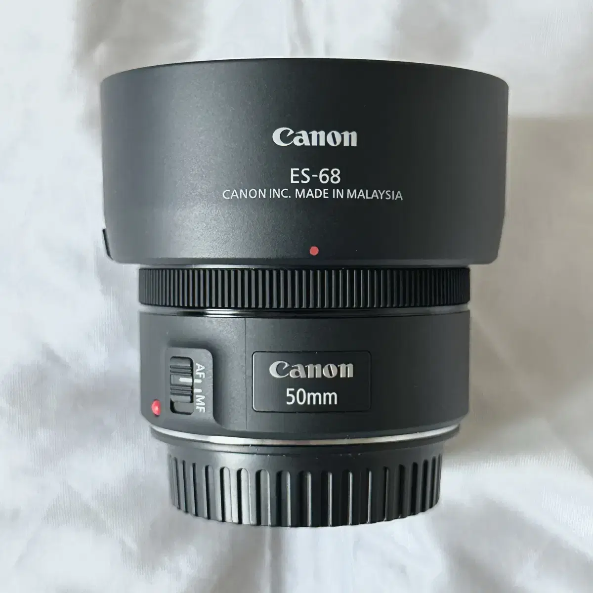 캐논 EF 50mm F1.8 STM (신쩜팔) + 정품후드, 정품필터